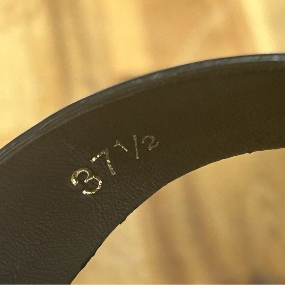 Prada Wood Studded Pony Hair Leopard Leather Buckle Clog Sandals RARE - Picture 7 of 8